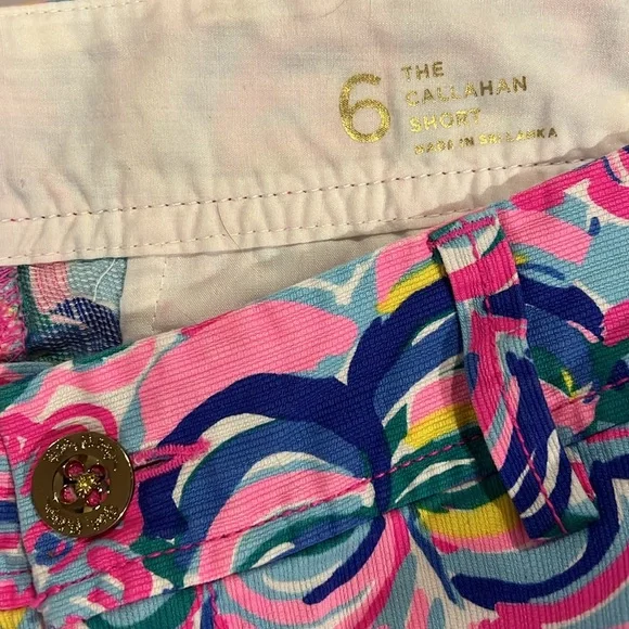 Lilly Pulitzer The Gallahan Multicolor Shorts Size: 6 - Picture 4 of 9